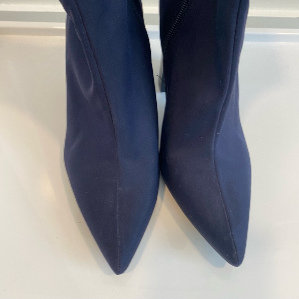 Jeffrey Campbell Navy Heeled Boots